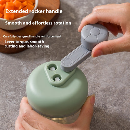 Compact Hand-Crank Food Chopper